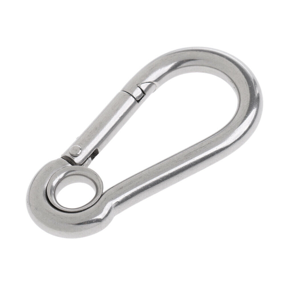 2pcs Heavy Duty Stainless Steel Carabiners Clips Hooks for Hammocks, Camping,