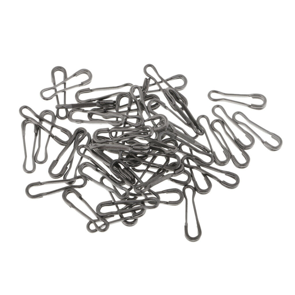 200pcs Baits Lures Clip Clip Precise lock Swivels Baits 17mm 20mm 24mm 29mm