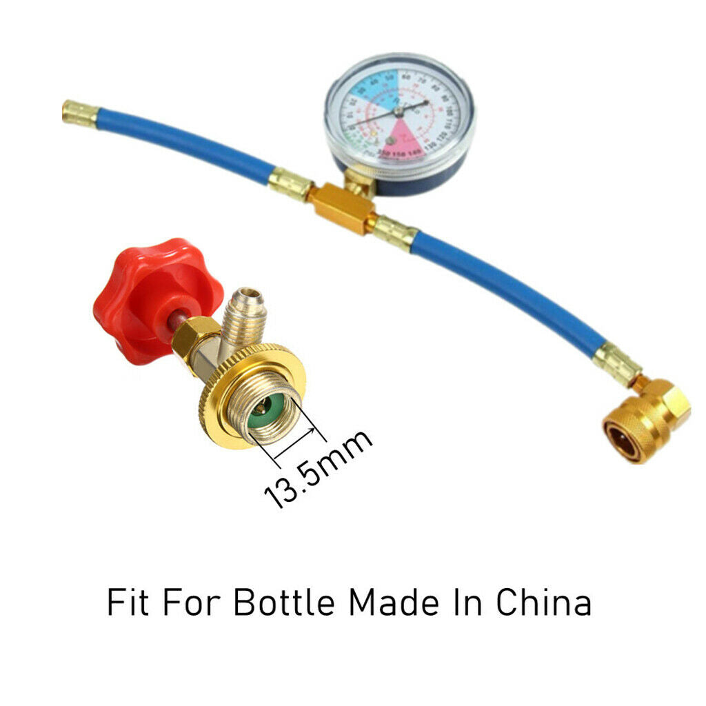 R134A Recharge Hose Atuo Car AC Charging Hose Valve 1/2" Acme Female Thread
