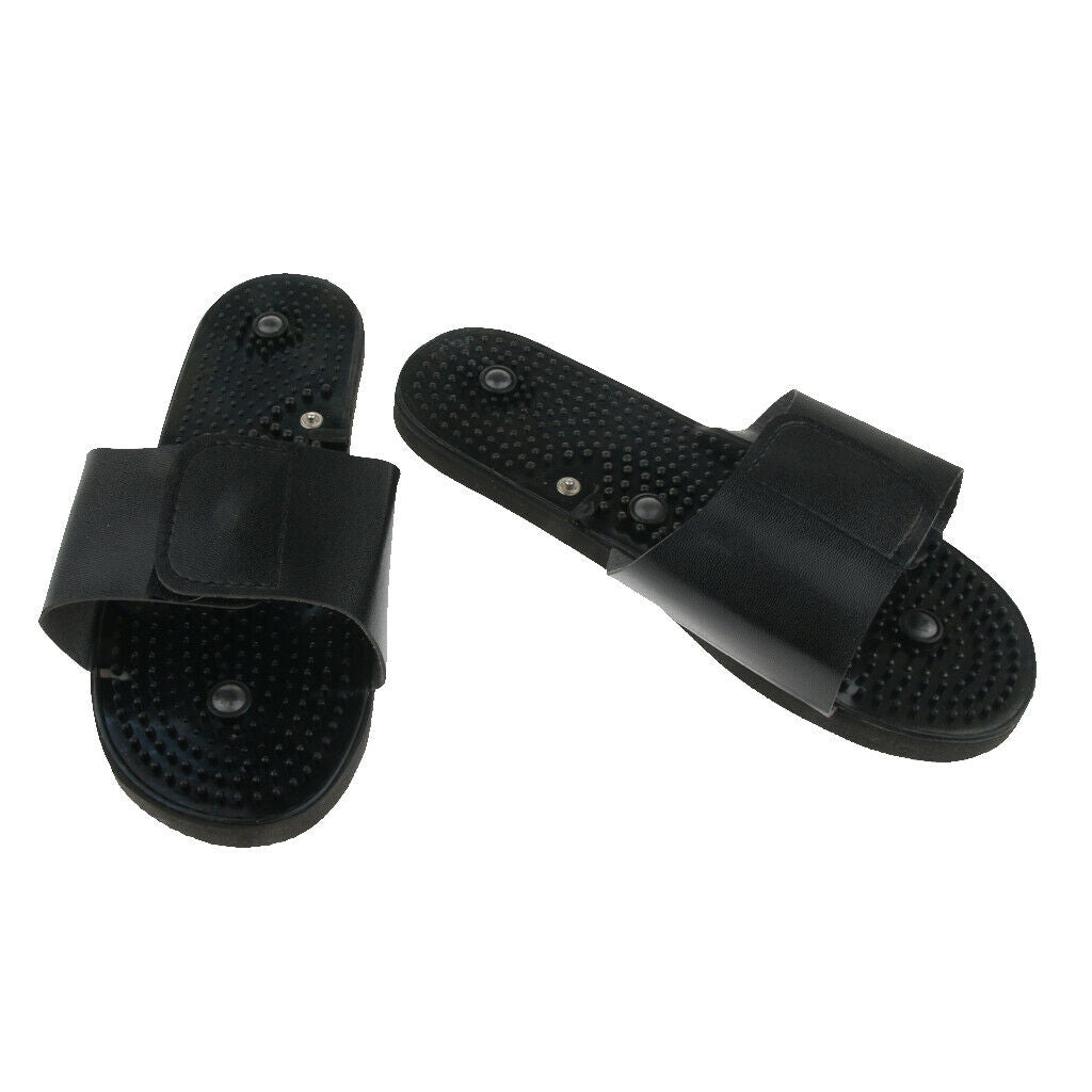 1 Pair Acupressure Plantar Fasciitis Foot Massager, Rubber Massage Slippers