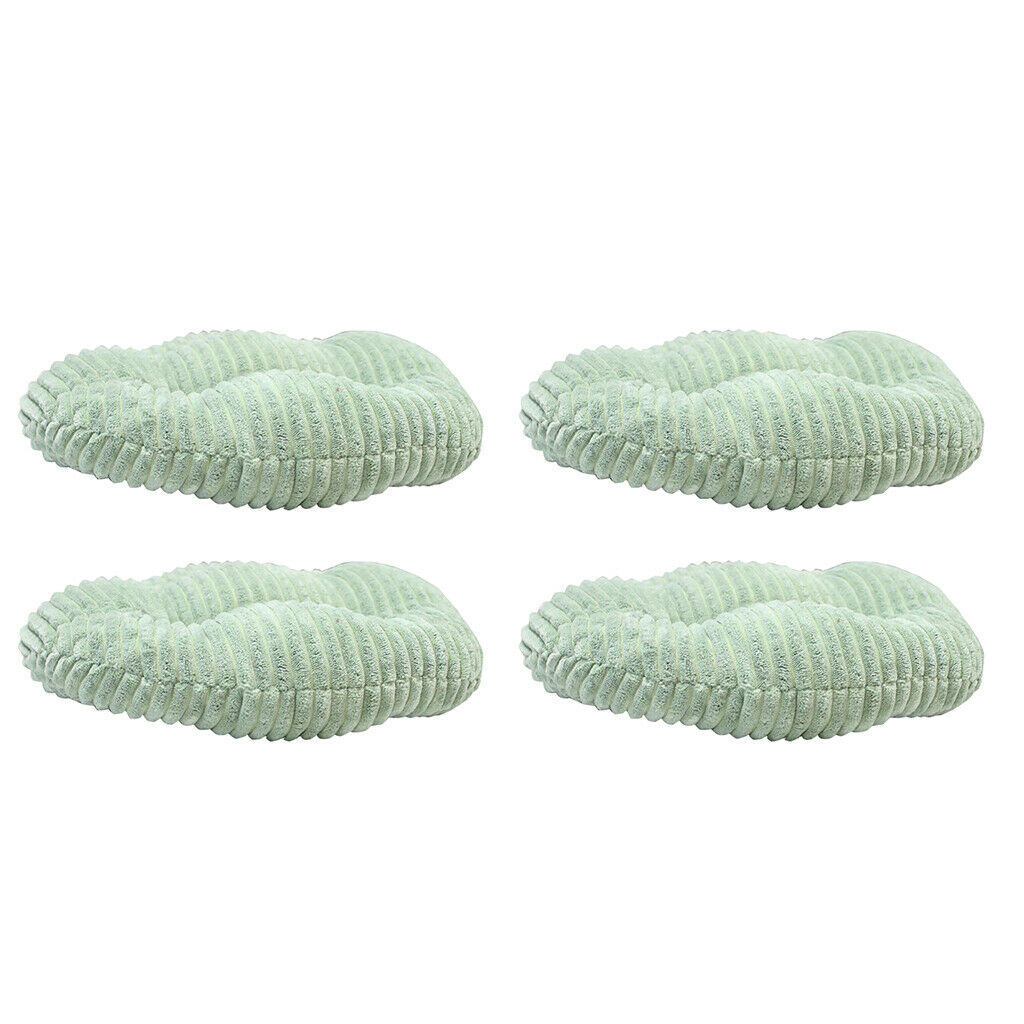 4 Pieces Round Cushion Pad Washable Tatami Floor Pillow for Home 30x30cm