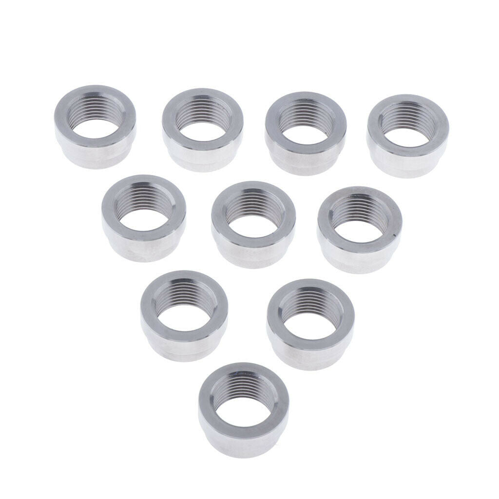 O2 Sensor STEPPED Nut Recess Bung M18 X 1.5 Threads - Iron - 10pcs