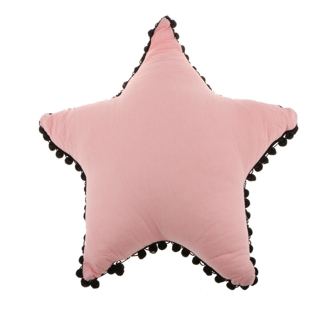 Cotton Sofa Cushion Star Bolster Car Throw Pillow Home Office Decor Pink