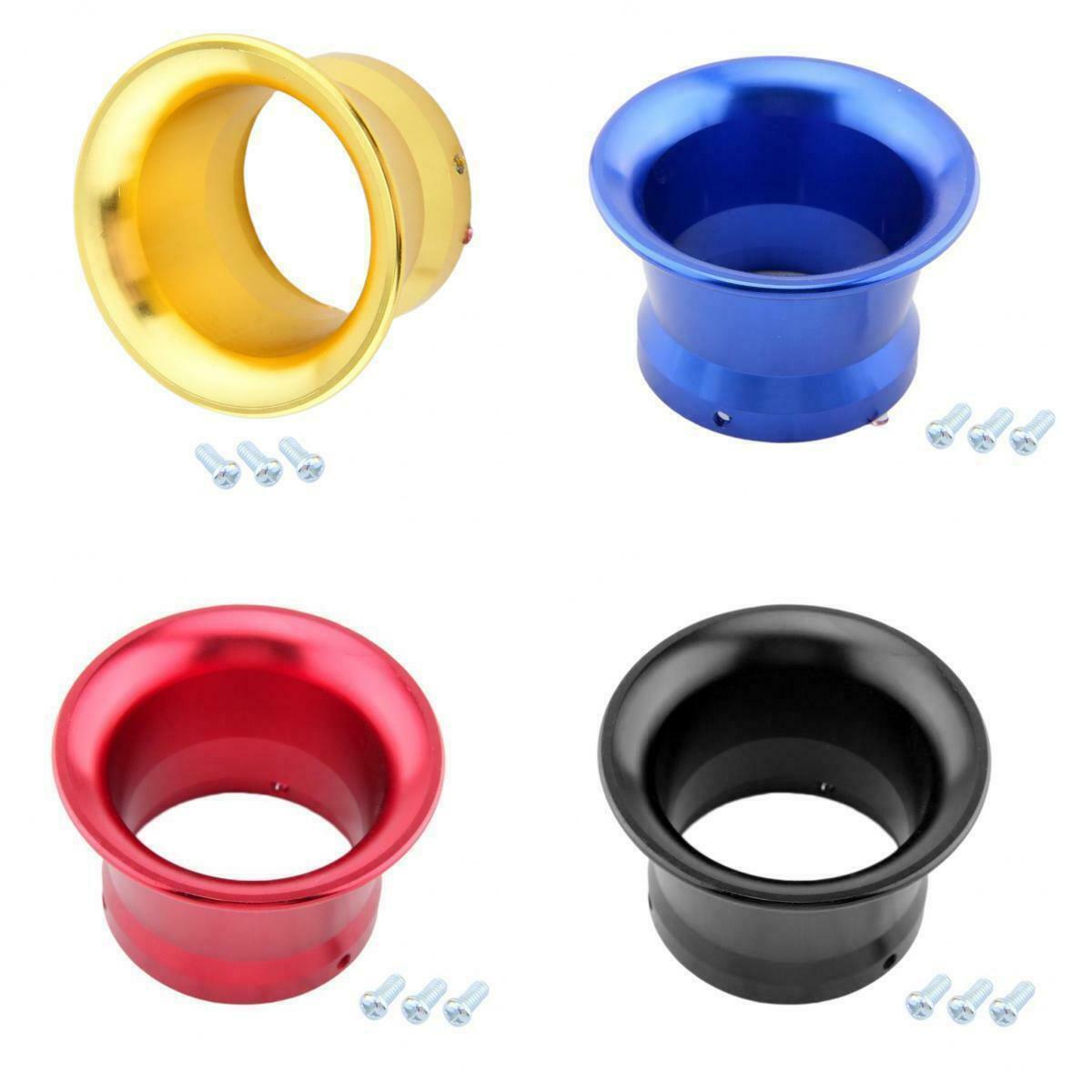Set of 4 50mm Aluminum Air Intake Turbo Horn Velocity Stack for Carburetor