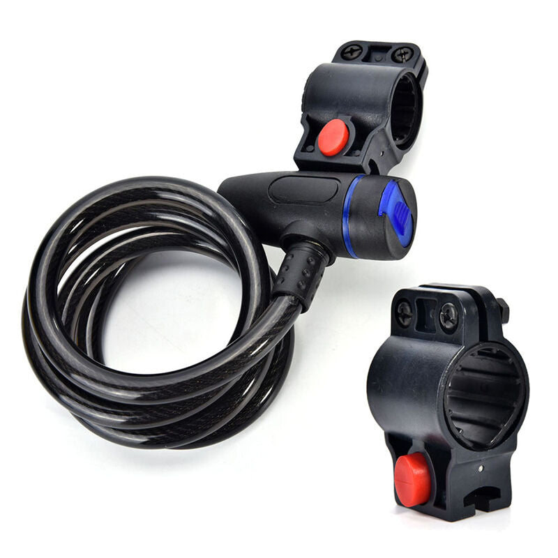 Key Locker Bike Cycling Bicycle Trolly  Motor Security Steel Wire Cable Lock Qx