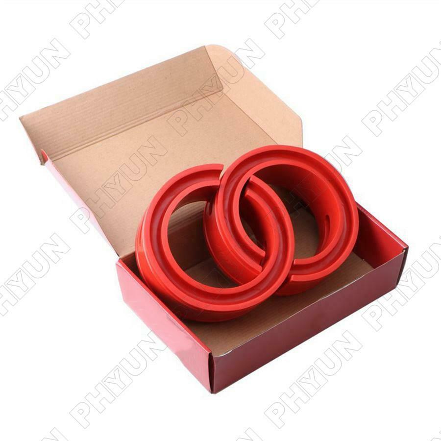 2x Car Shock Absorber Spring Bumper Buffer Power Cushion Coil Damper Tool Red