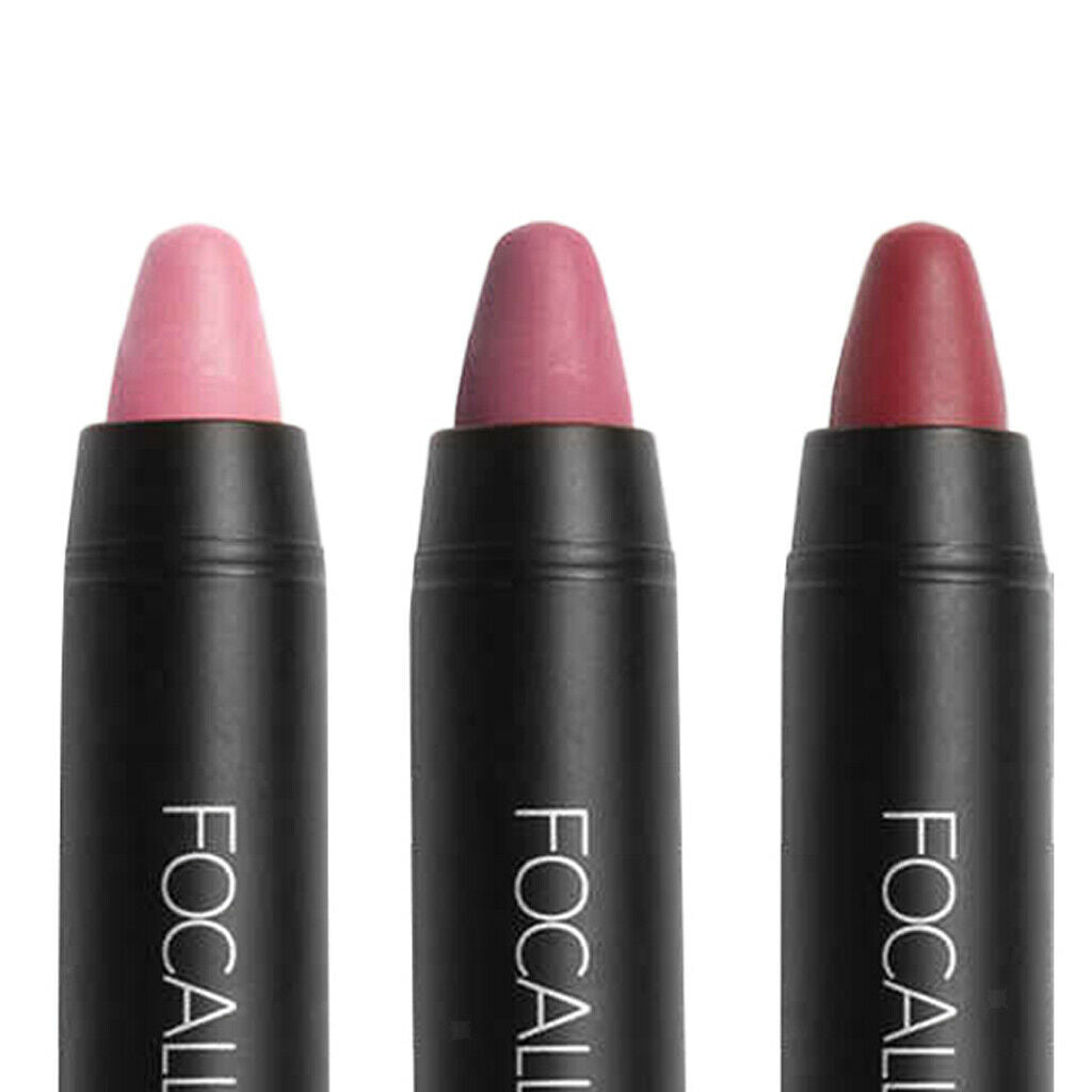 3 Colors Lipstick Matte Shimmer Velvet Lasting Moisture Lip Gloss Makeup #3