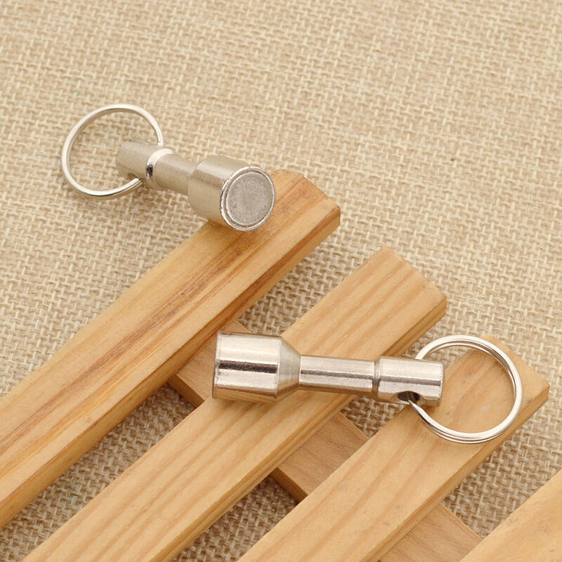 1 Pair Ndfeb Magnet Key Chain Keyring Portable Magnetic Pendant Accessory Gift