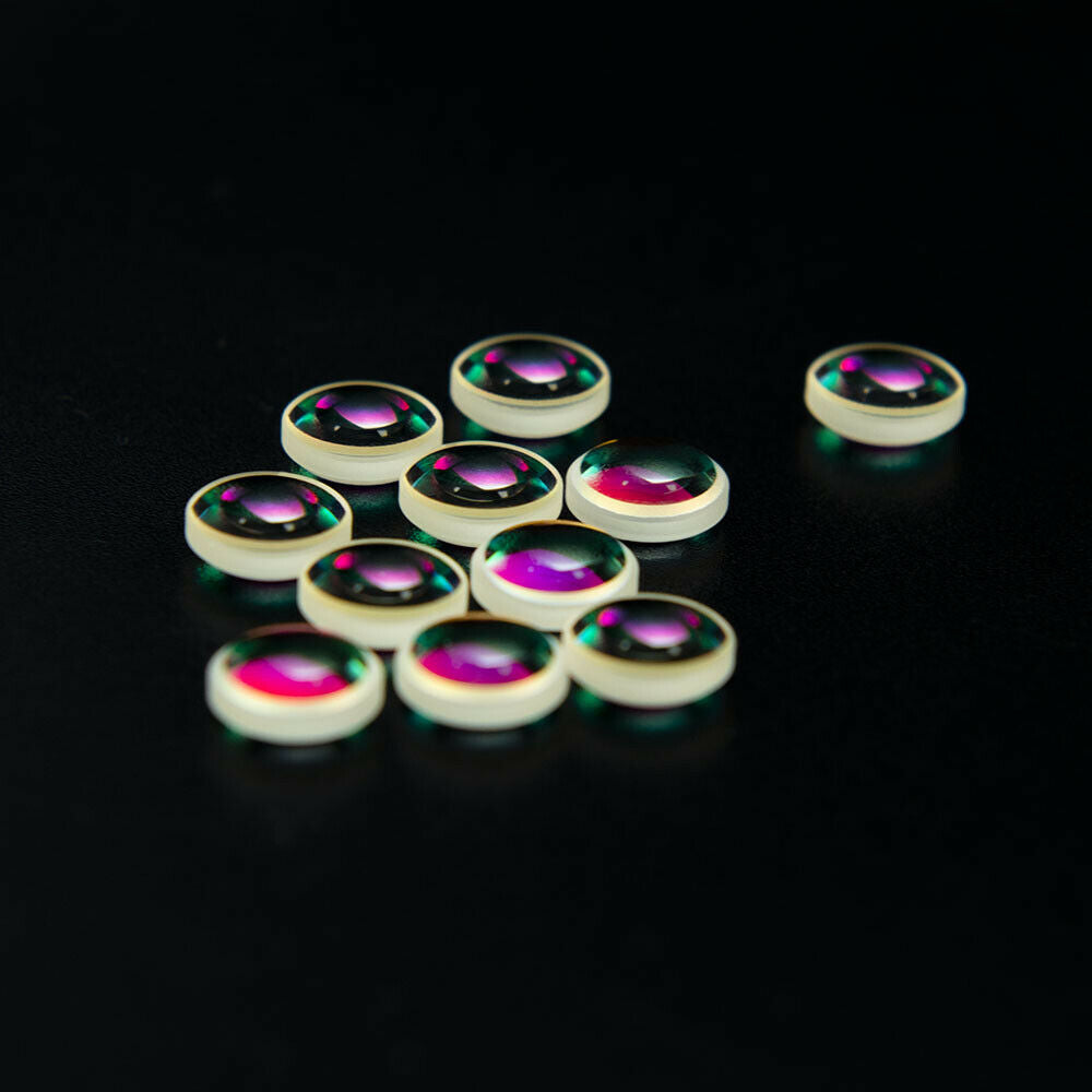 20pcs Optical Glass Defective Double Convex Magnifier Lens Decorative Prism