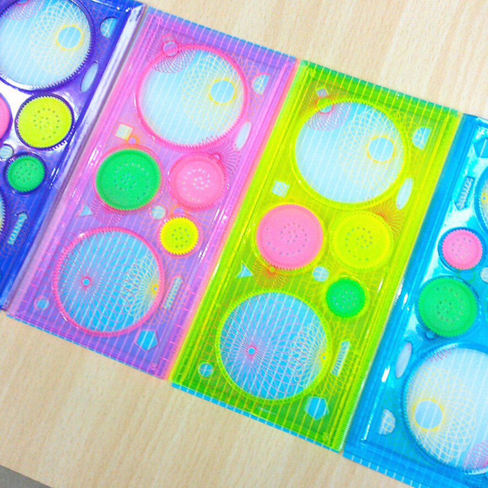 1X Spirograph Geometric Ruler Drafting Tools Stationery Drawing Toys S.l8