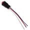 Dual Double Flash Emergency Lamp Signal Button Switch 3 Wires Built-in Lock