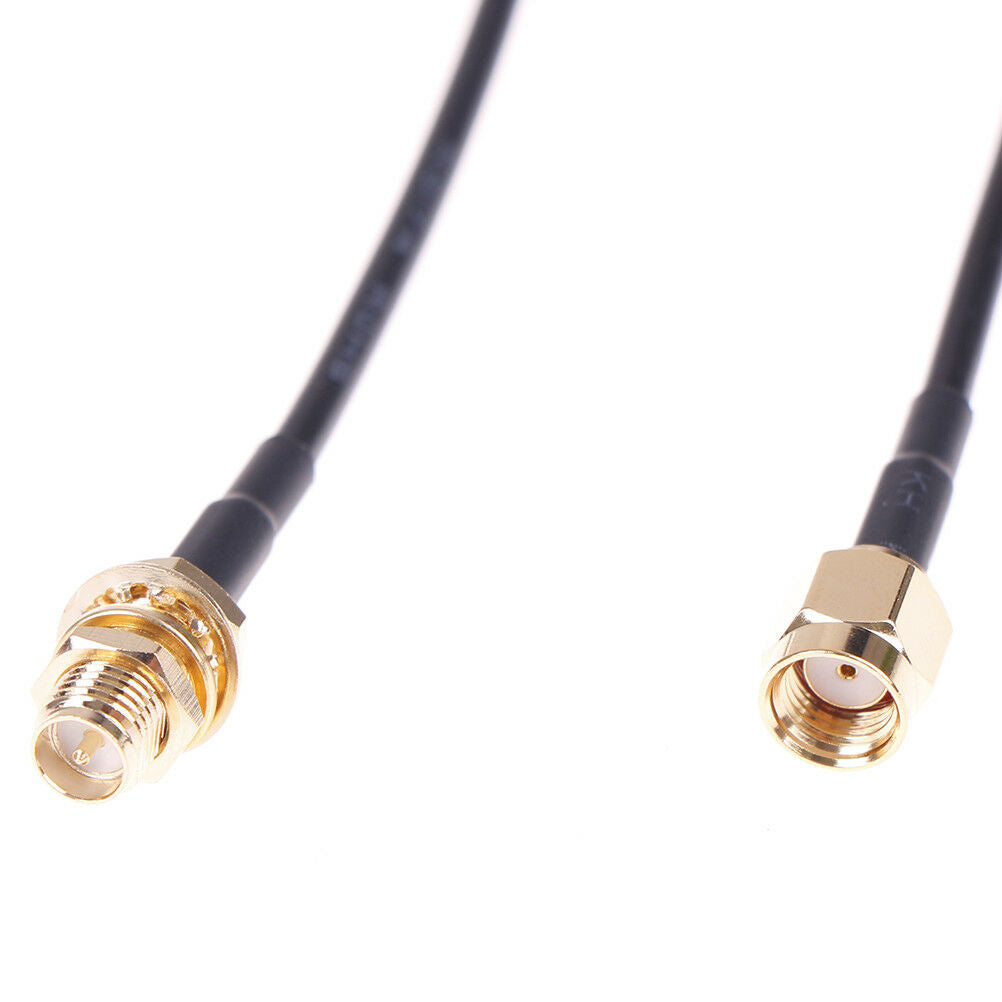 1PC 2m WiFi router antenna extension cable cord RG174 RP-SMA male to femal.l8