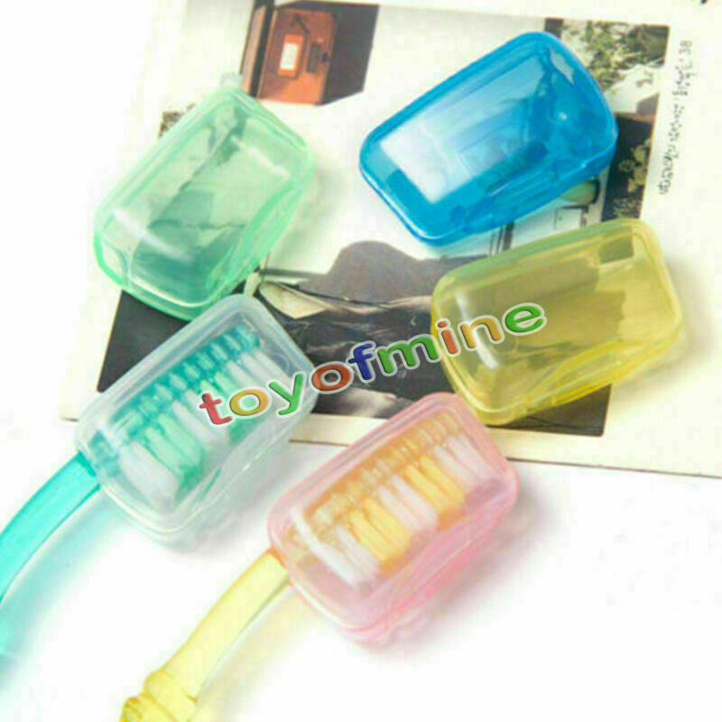 5x Travel Camping Toothbrush Head Holder Protect Brush Cap Clean Box Case Cover