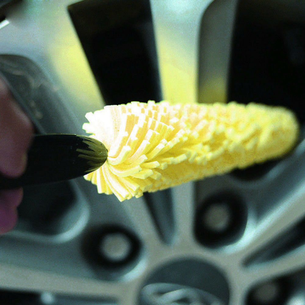 Sponge Wheel Easy To Wash Tire Rim Scrub Brush Car Washing Cleaning Tool Useful