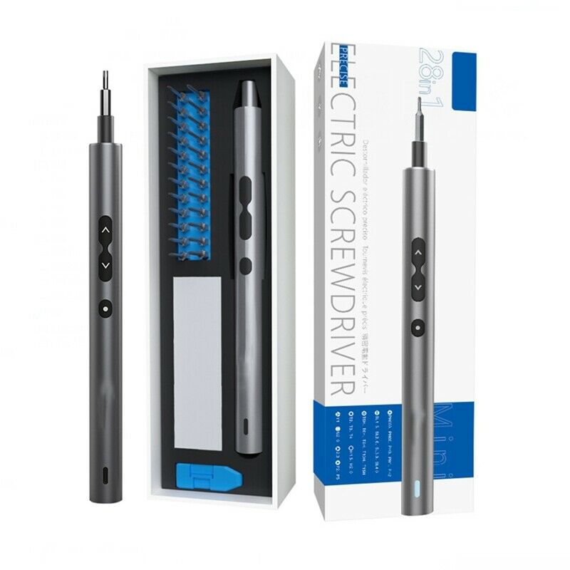 28 in 1 Precision Electric Screwdriver Set for Phone Laptop Magnetic Lithium BT4