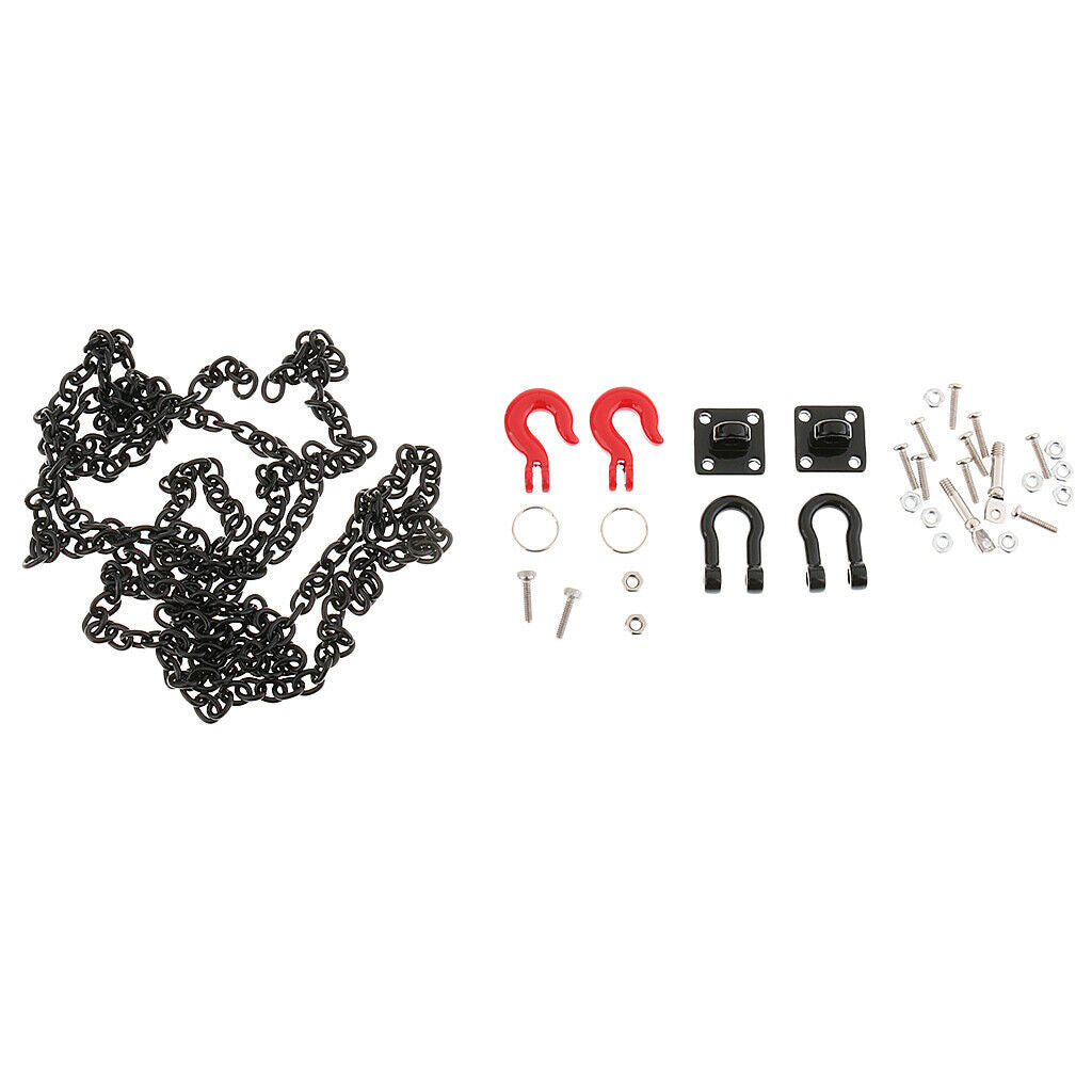 RC Crawler 1/10 Tow Hook Trailer Chain Shackle Bracket for Axial SCX10