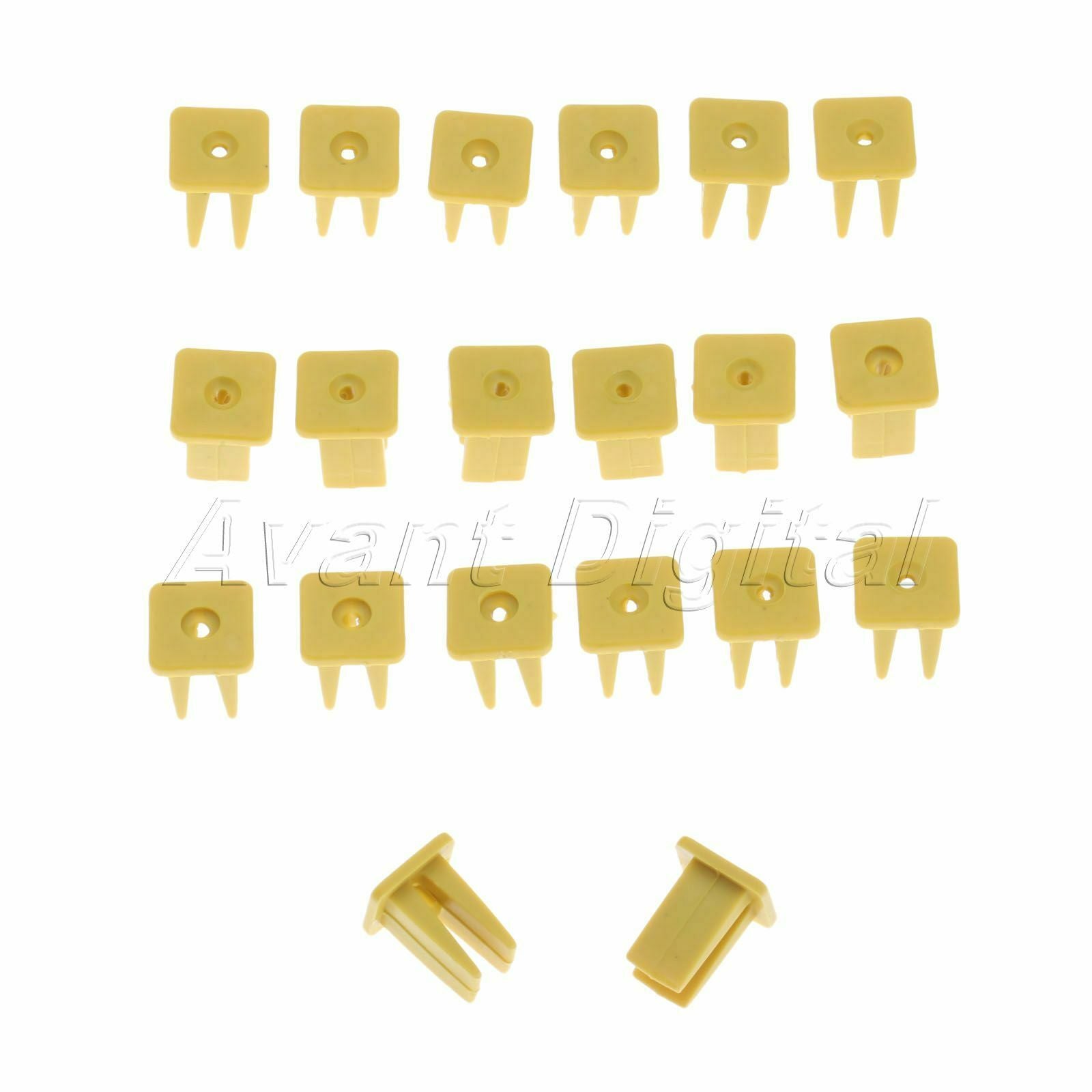 20pcs plastic clips Fastener Fender Rivets for All Car Self tapping screw holder