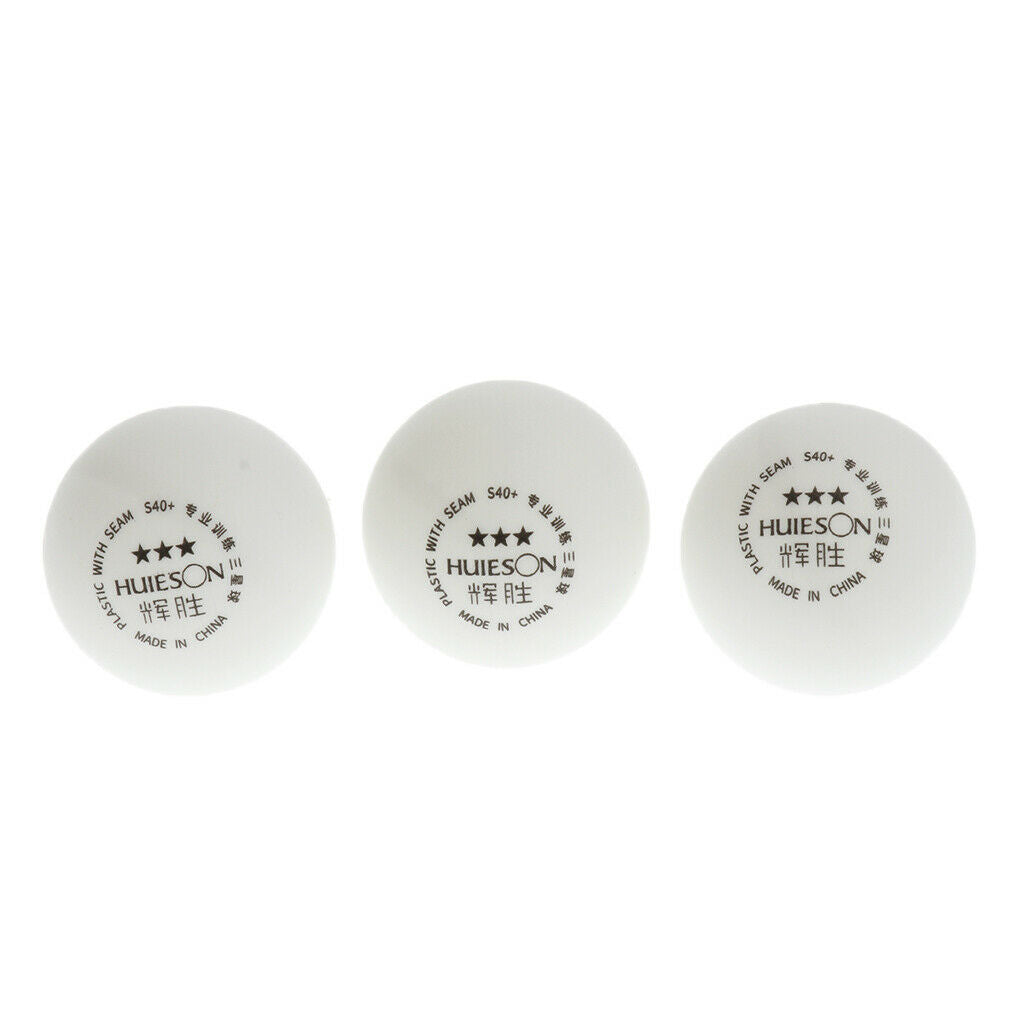 3 Count   Durable 40mm Table Tennis Balls Official Ball White