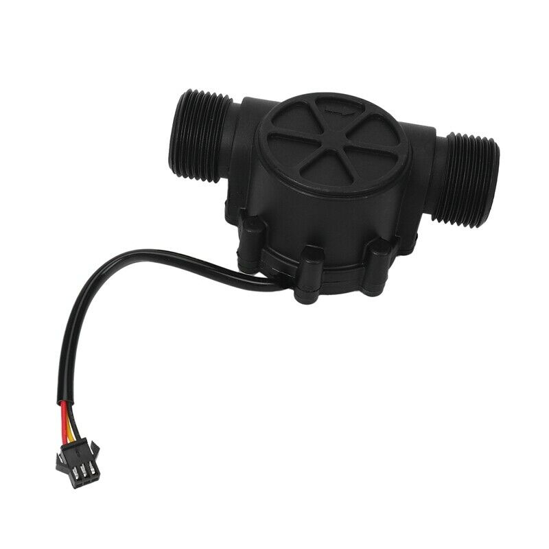1Pcs Water Flow Sensor DN25 DC3.5-24V 1 Inch 2-100L/Min Hall Flowmeter Heat PuO4
