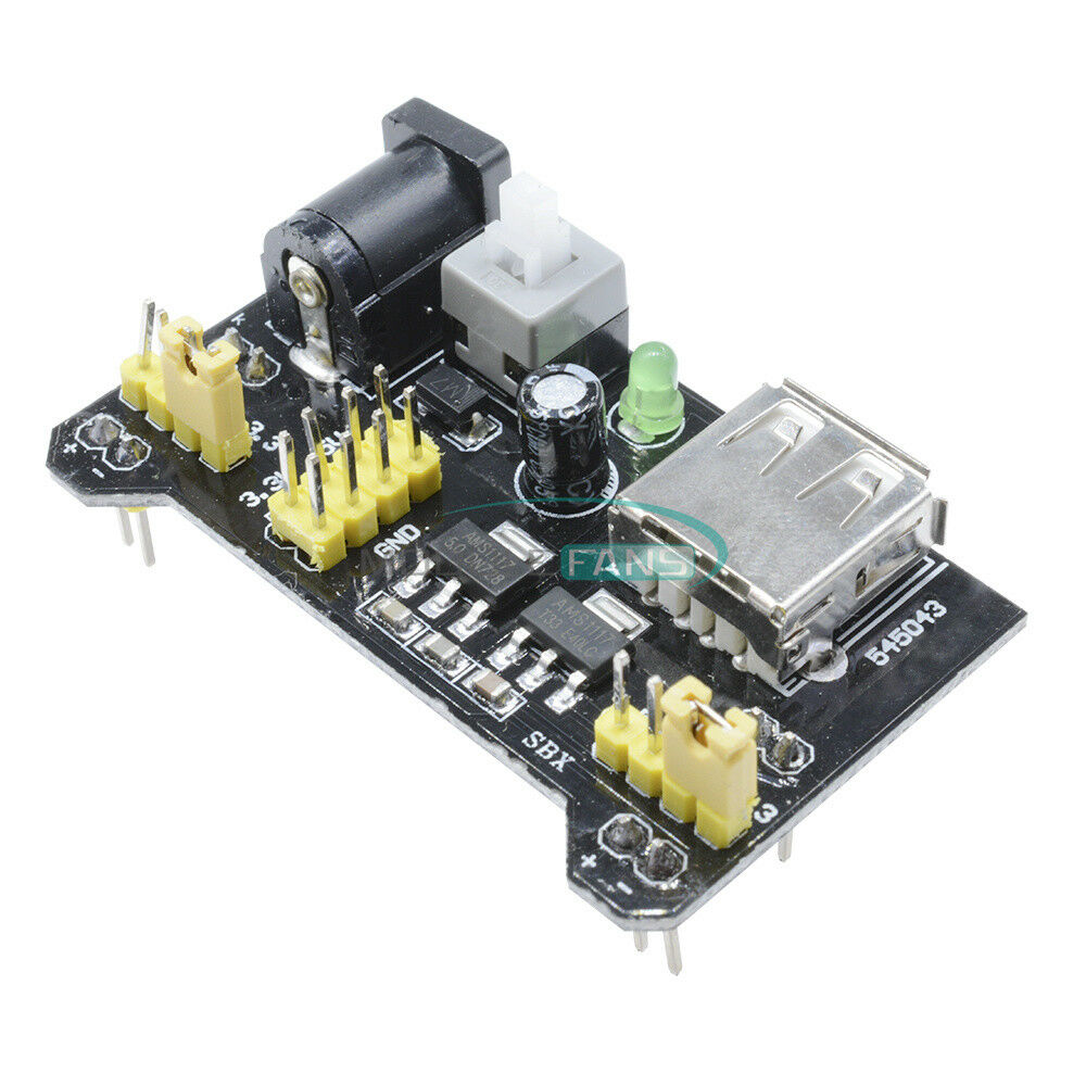 5PCS MB102 Breadboard Power Supply Module For Solderless Bread  3.3V/5V