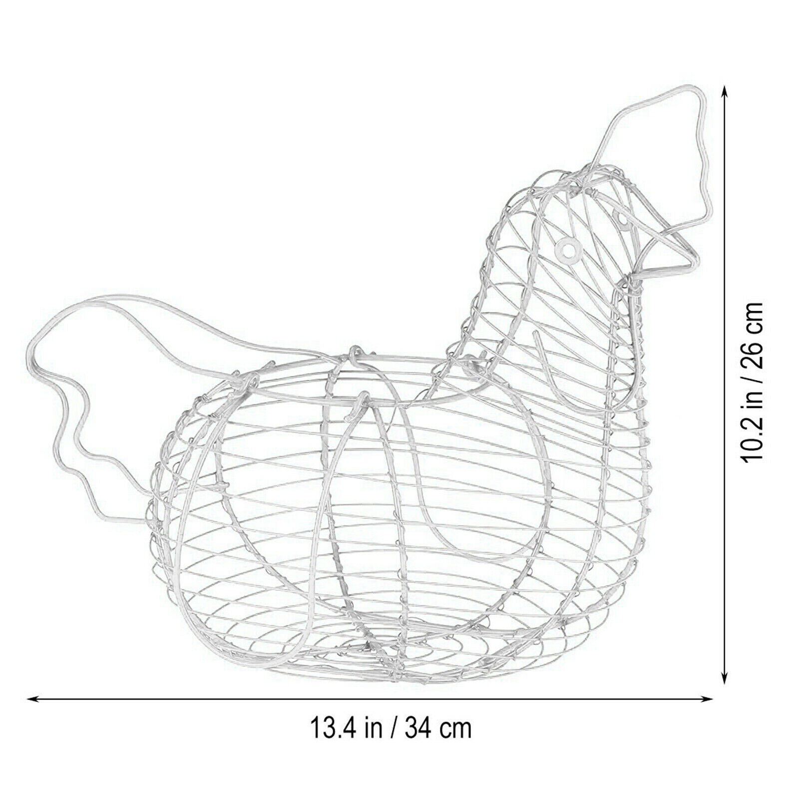 Innovative Eggs Storage Basket White Vegetables Rack Easter Party Decoration