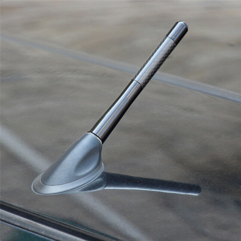 Universal Car Auto Short Stubby Antenna Aerial AM/FM Radio Mast Screw Type/Bl Kt