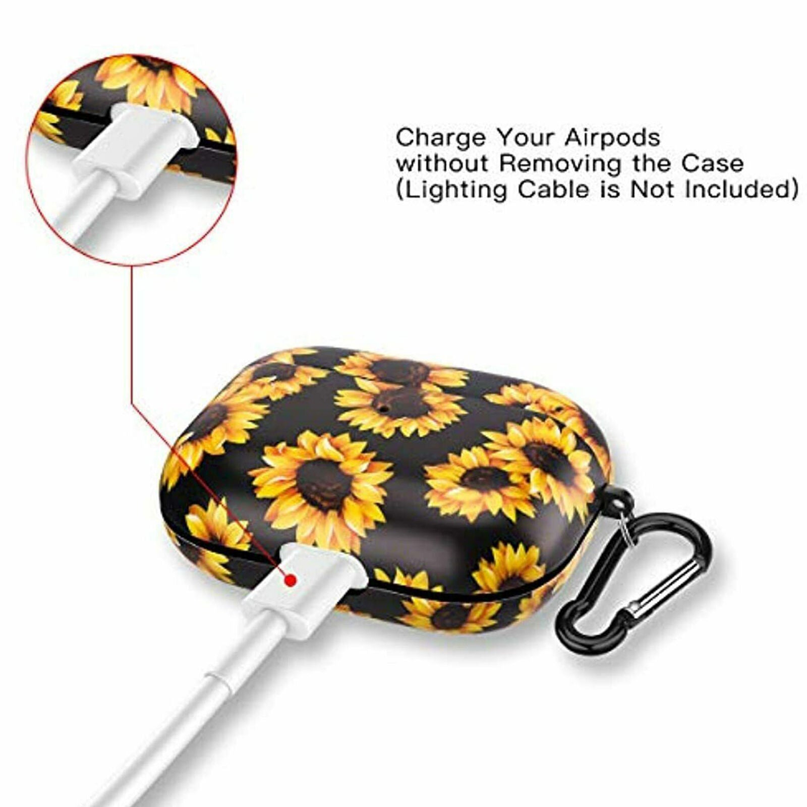 Sunflower Airpod Pro Case Flexible Silicone Cover Cute Flower Floral Yellow New