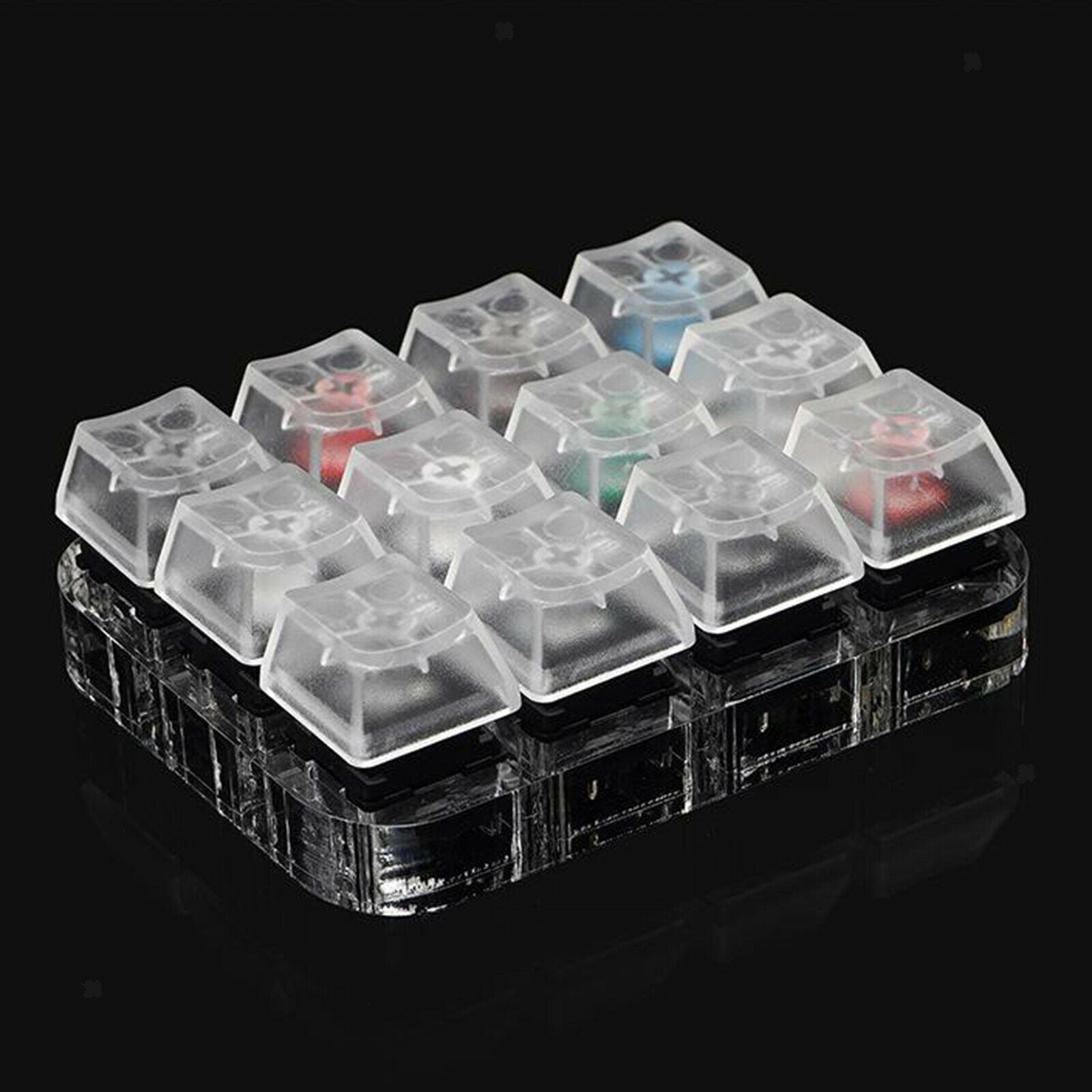 3x4 12 Cherry MX 12 Key Switch Tester Testing Tool Kit Translucent Keycaps