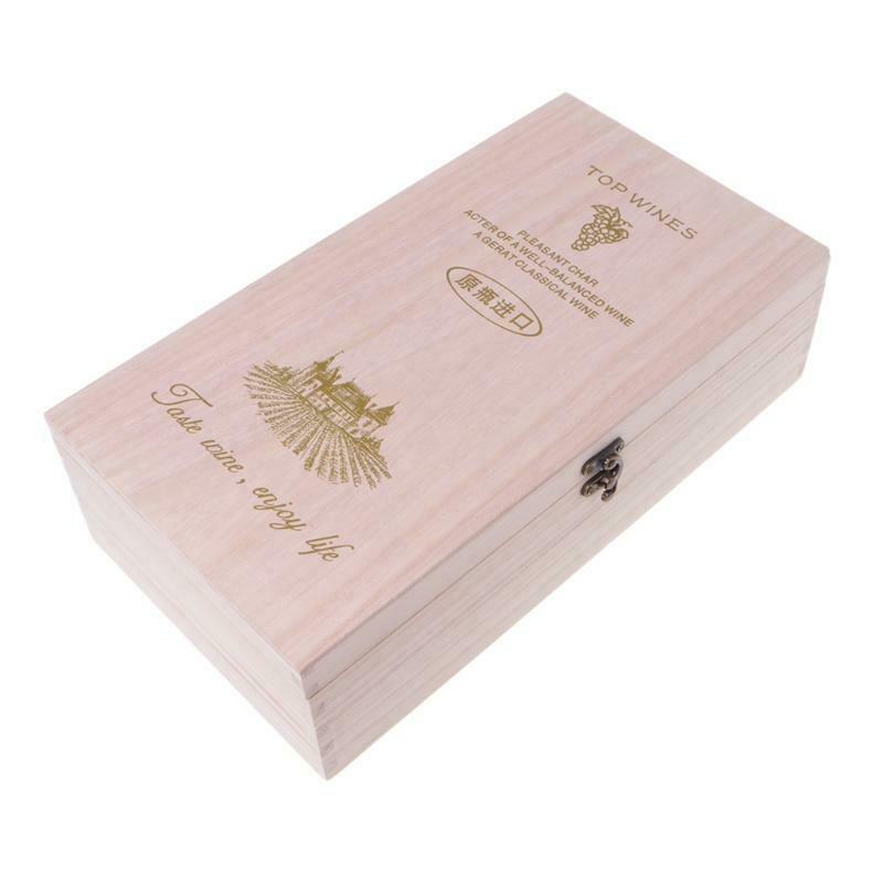 High-Quality Manufacturers Pine Wood Red Wine Carrier Gift Packing Box