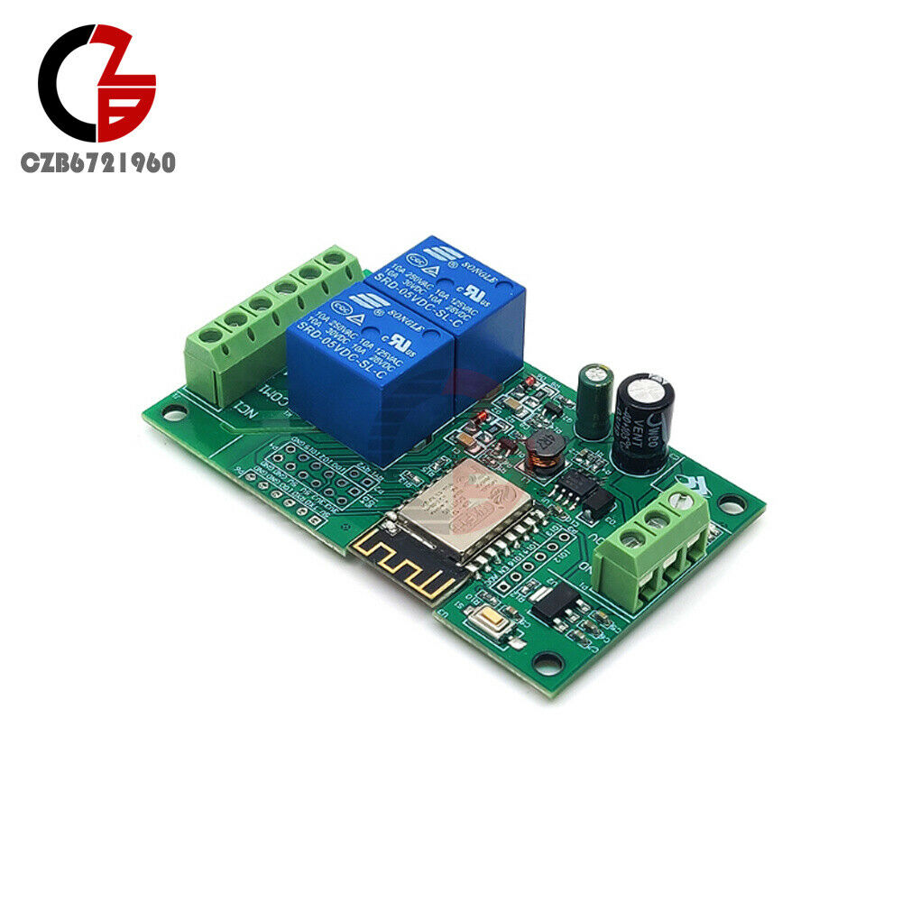 ESP8266 ESP-12F Dual Channel Wifi Relay Input Development Doard 5V Power Supply