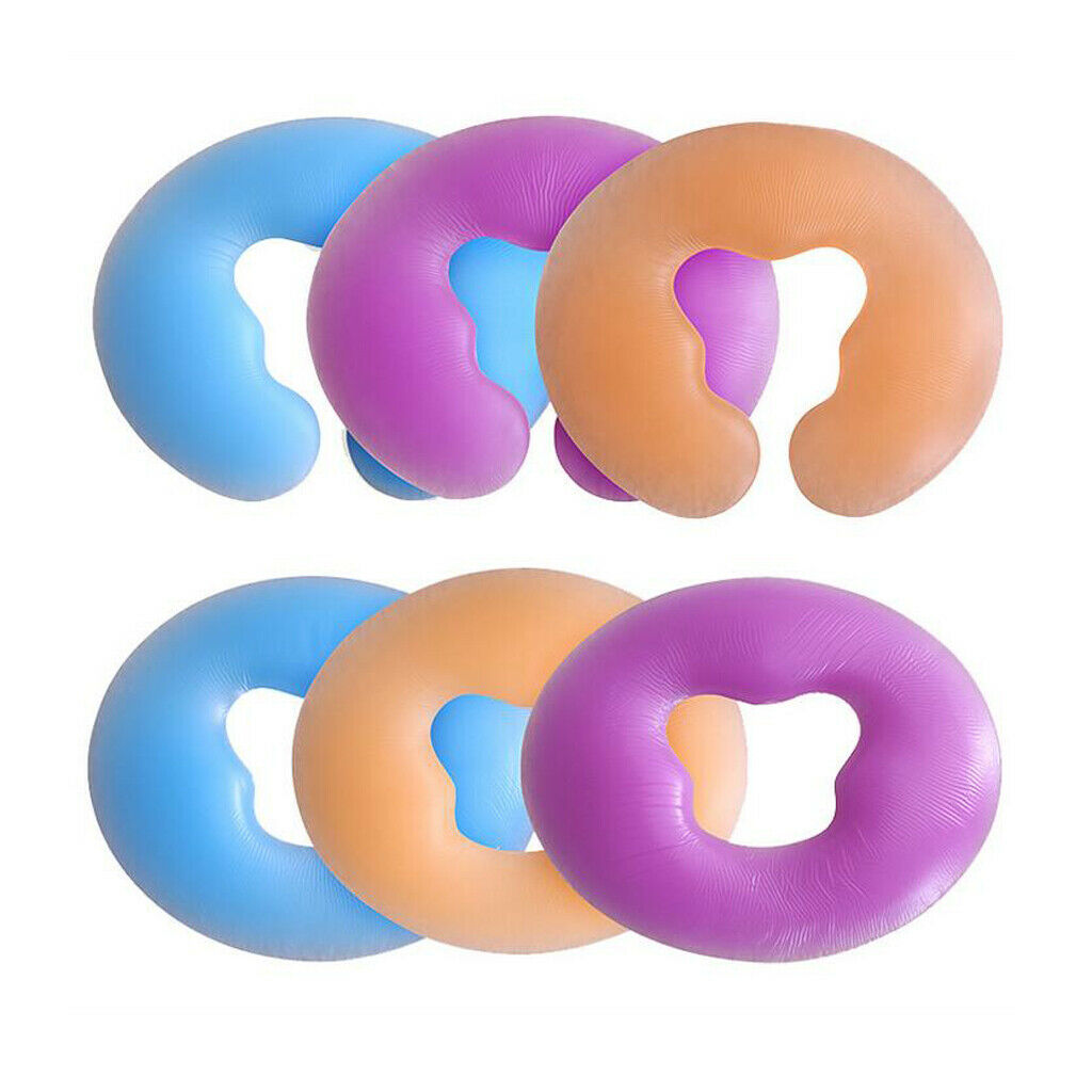 2 Blue Soft SPA Massage Elastic 100% Natural Silicone Face Relax Cushion Pillow