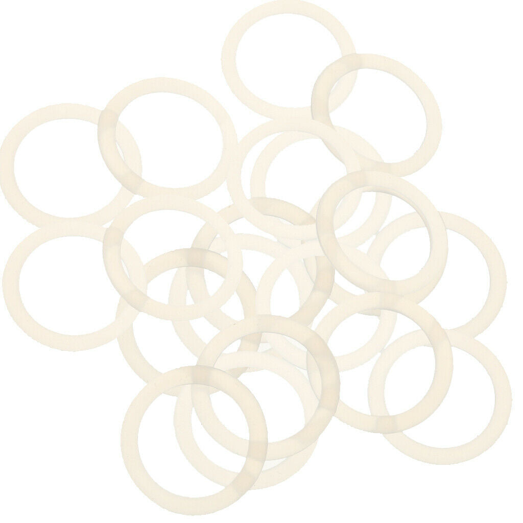 20pcs Clear O Rings Silicone Dummy Baby Pacifiers Clips Holder Adapter