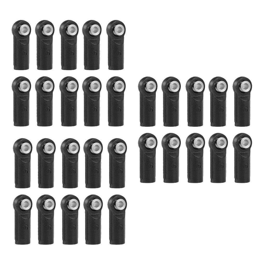 30 Pieces M4 Rod End Balls Joint Head Set for 1/10 Remote Control Car Accs
