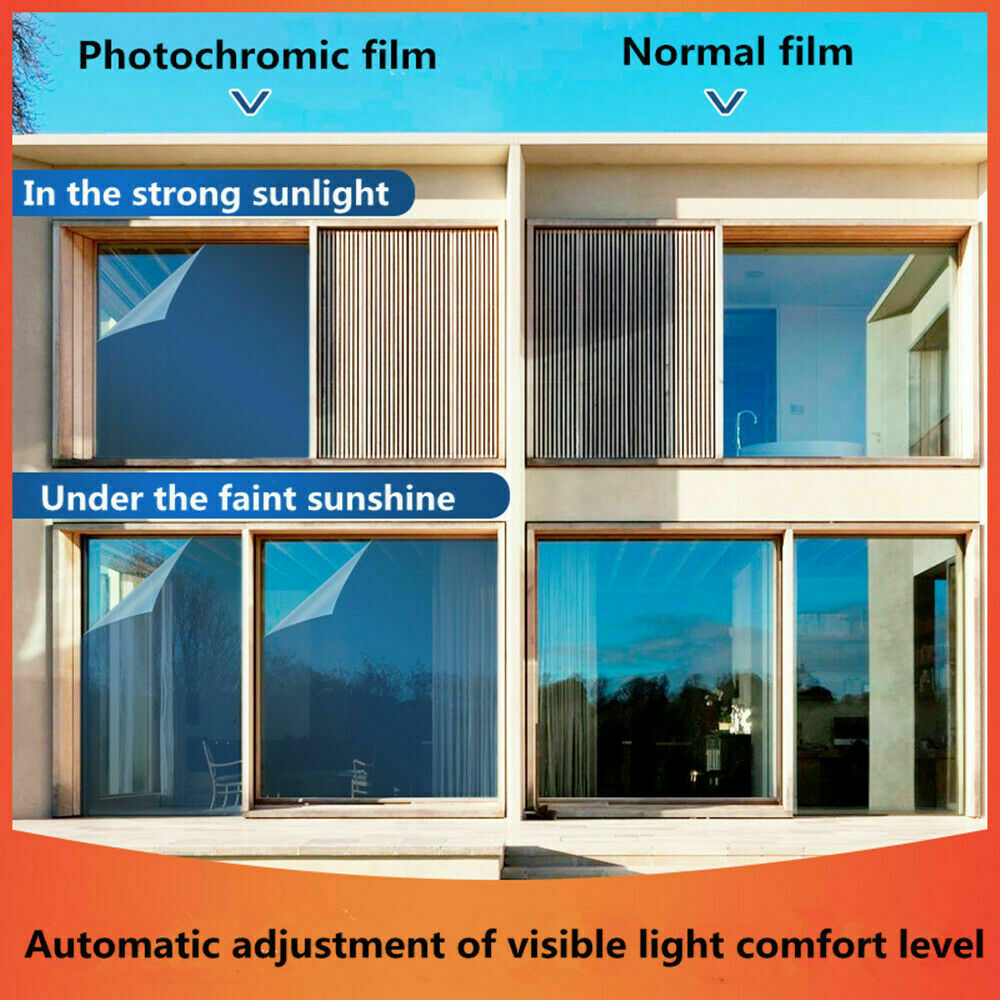 Auto Car Window Glass Tint Smart Color Changed Nano Ceramic Solar Tint 1.52x0.5M
