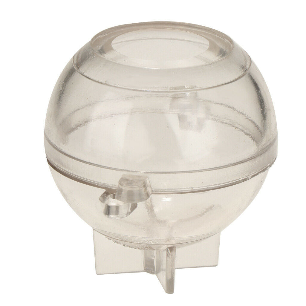 2 Pieces Plastic Candle Molds Ball Moulds - 3.94inch, 4.72inch (Transparent)