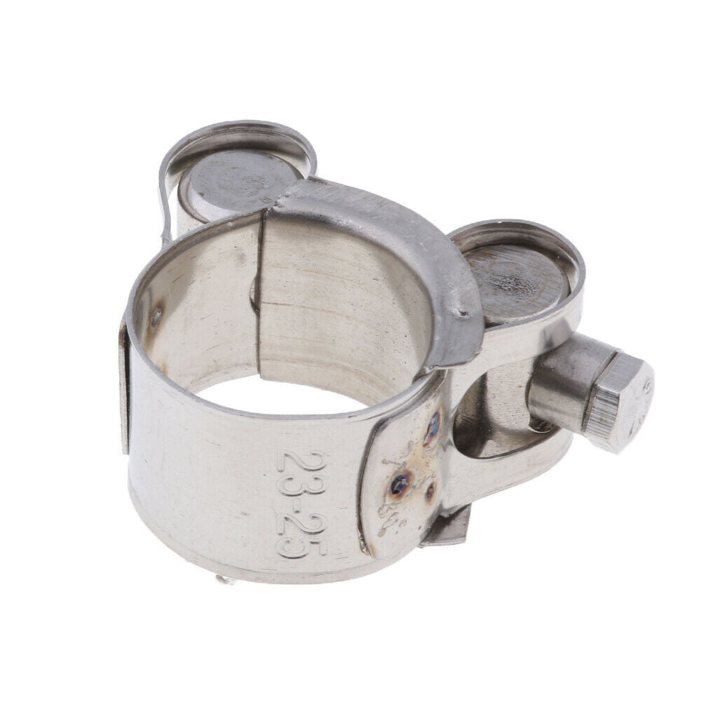 Heavy Duty Exhaust Pipe Clip Stainless Steel For 23mm-25mm Muffler Silencer