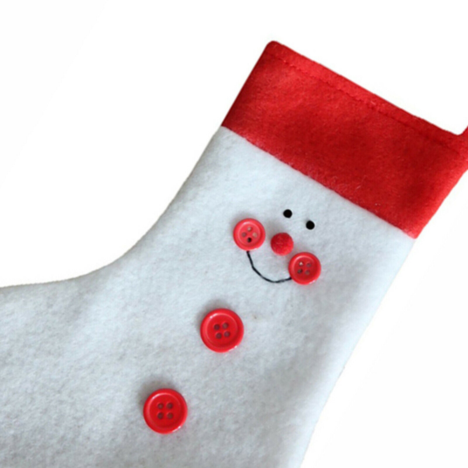 4Pcs Felt Christmas Stockings Seasonal Hanging Decoration Candy Gift Bag