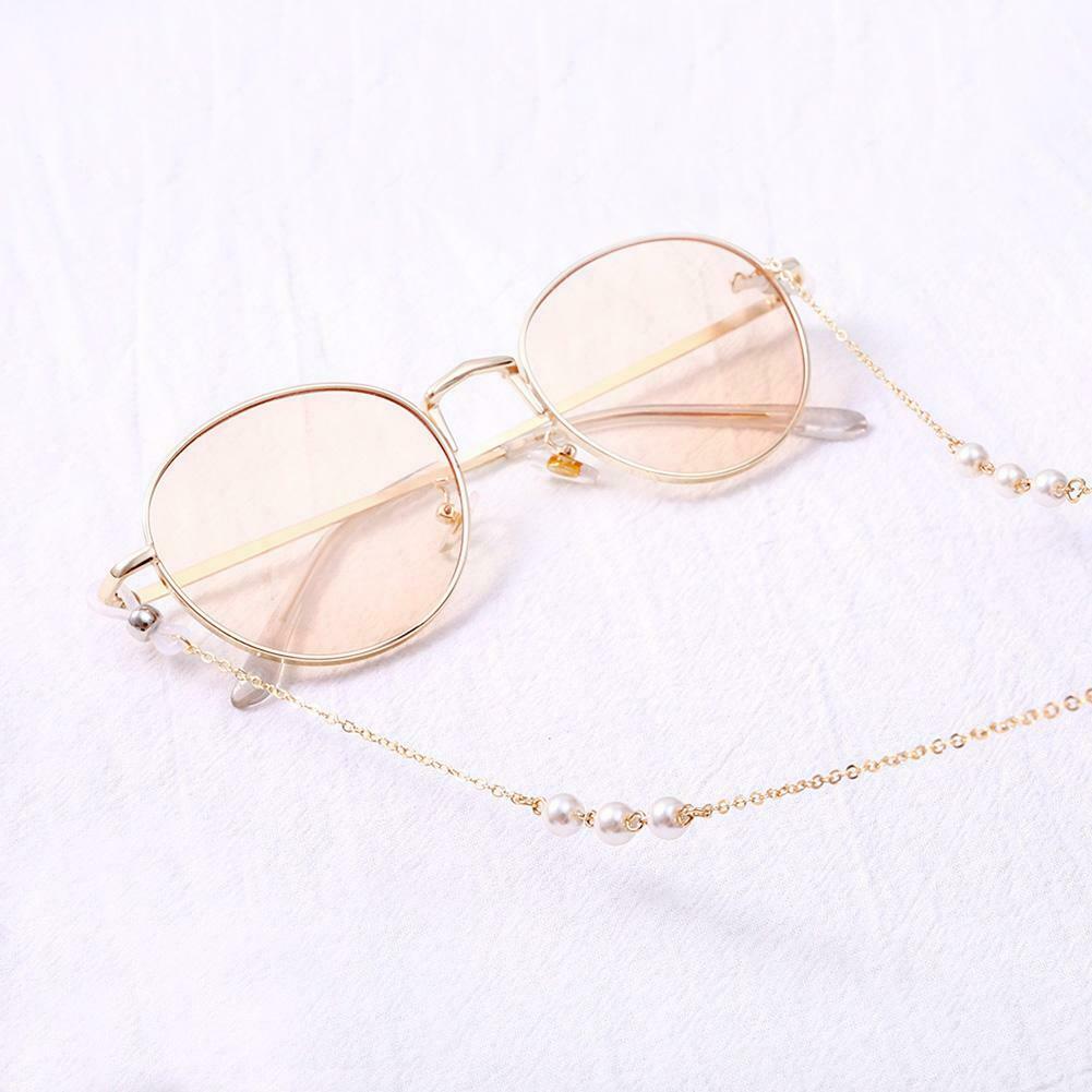 Sunglasses Strap Necklace Eyeglass Lanyard Chain 3 Beads Women Men Jewelry