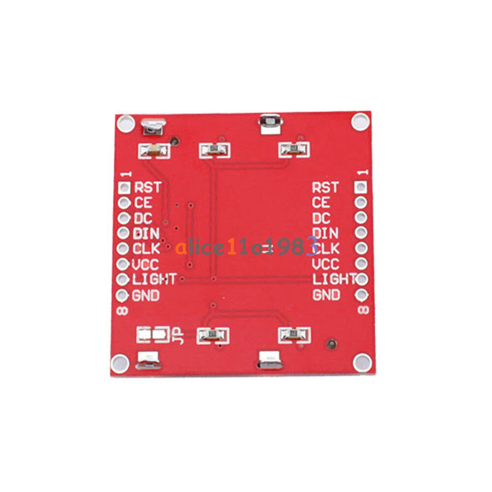 2PCS 84x48 Nokia LCD Module Blue Backlight Adapter PCB Nokia 5110 LCD Arduino