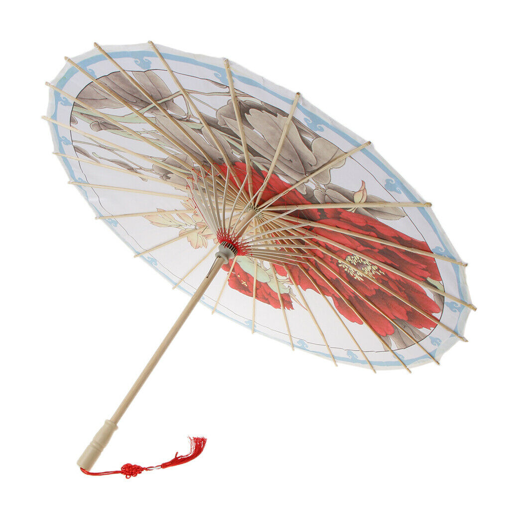 Chinese Style Art Oil Paper Umbrella Ceiling Decor Wedding Dance Umbrella G