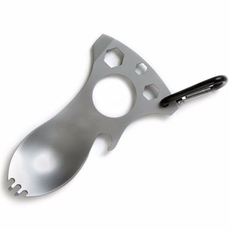 New Pocket Size Multi Tool Screwdriver Bottle Opener Spoon Survival Tools 1PCS