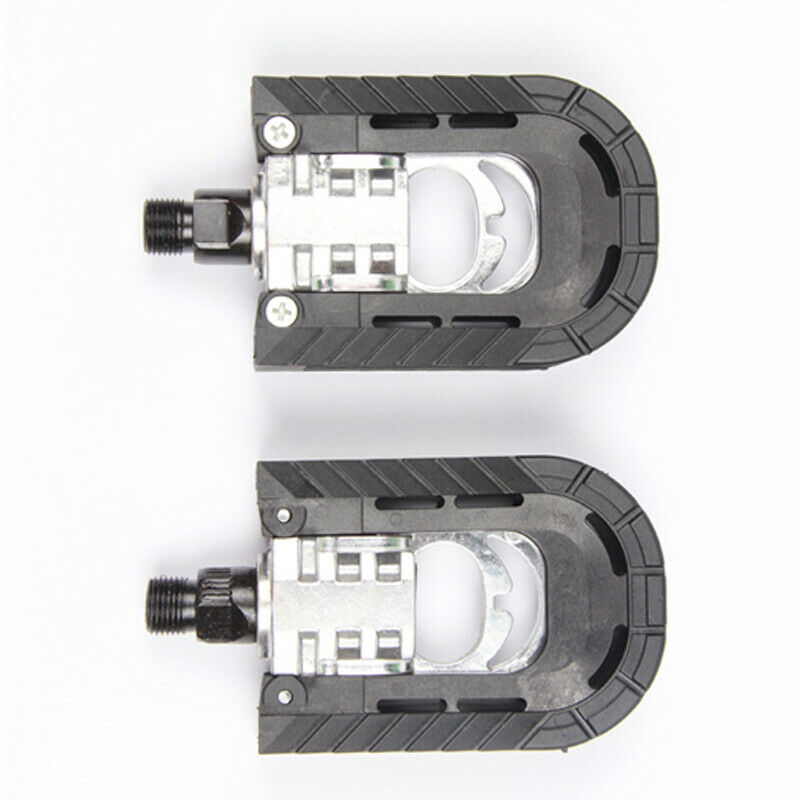 Pair of Aluminum Alloy Bicycle Pedals Foldable for Mountain Road Bike Cycling