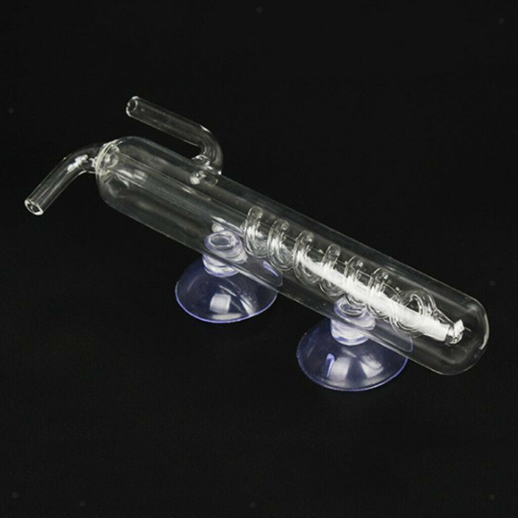 Aquarium Fish Tank Glass CO2 Monitor Spiral Bubble Counter Easy To Install