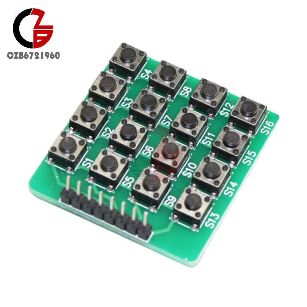 4x4 4*4 Matrix 16 Keypad Keyboard 16 Botton Module MCU Green Board for Arduino