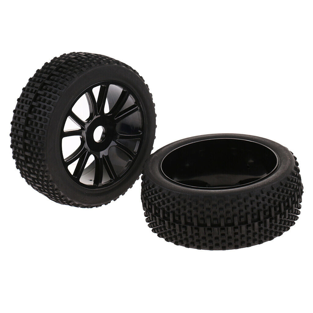 4Pieces 1/8 RC Car Tires Wheel Rims Hex for HSP HPI RC Truck Car Parts