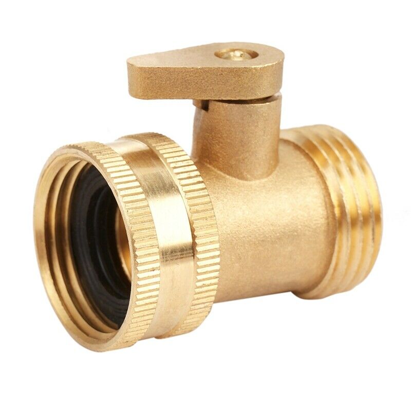 3/4 Inch Garden Hose Water Pipe Connector Brass Valve Faucet Taps Splitter witJ7