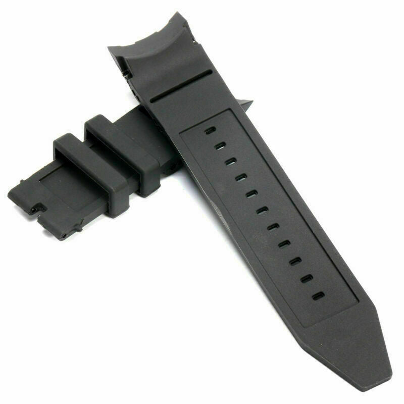 Rubber Watch Band Strap 26mm Black For Invicta Pro Diver Collection Chronograph