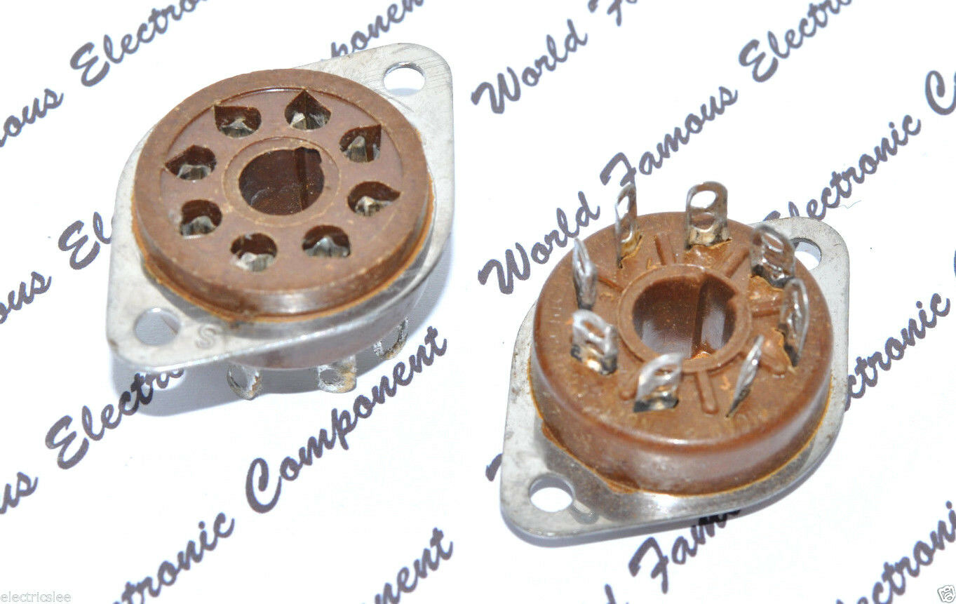 1pcs - AMPHENOL 8-Pin Bakelite Tube Socket - 2Z8678.337 59-103(200)