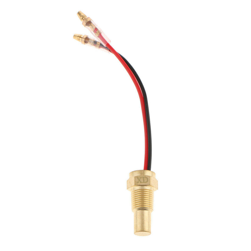 2 Pcs Vehicle SUV Water Temperature Gauge 10mm Head   1/8 Threaded Sensor -