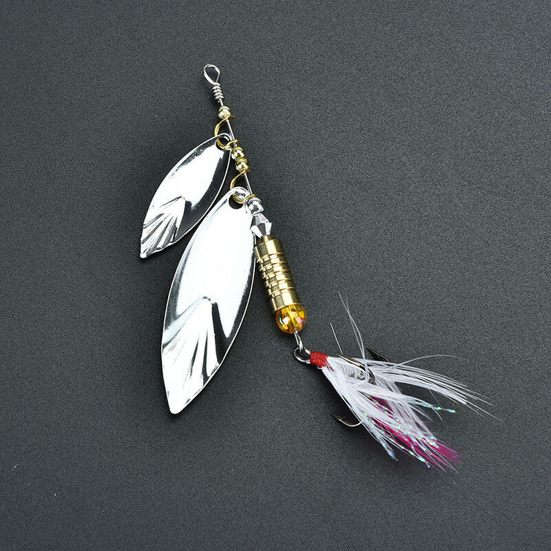 7g fishing lure spoon bait ideal for bass trout perch pike rotating fishin.l8
